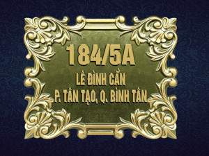 Bảng số nhà BS - 012