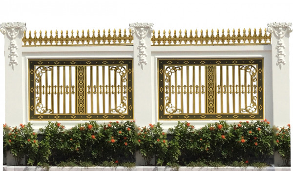 Hàng rào nhôm đúc mẫu HR -008